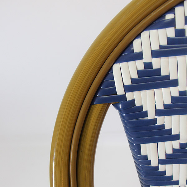 파리 카페 블루 라탄 디자인의자
