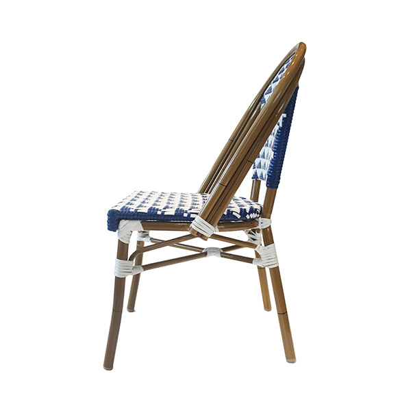 파리 카페 블루 라탄 디자인의자