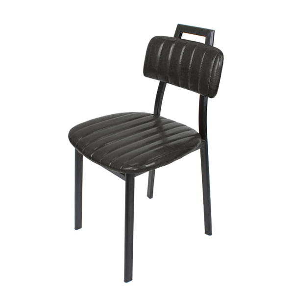 사각 퀼팅 철제 인테리어의자