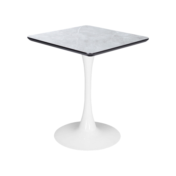 브리즈 화이트 대리석 카페 인테리어 라인 원형 테이블600