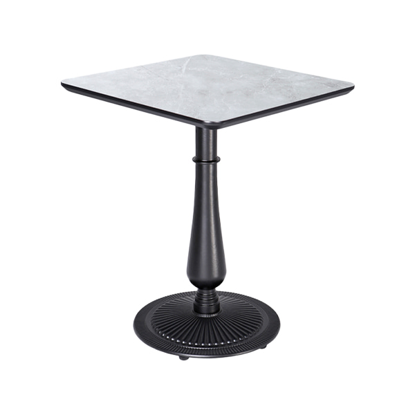 브리즈 화이트 대리석 카페 인테리어 주물 원형 테이블600