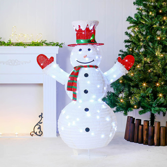 120cm LED 폴딩 허그미 눈사람 크리스마스 장식소품