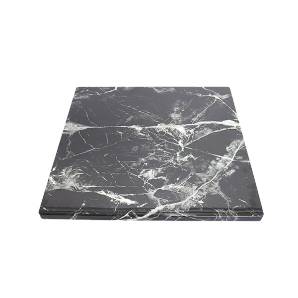 블랙무늬 인조대리석 사각상판600x600 (수입)